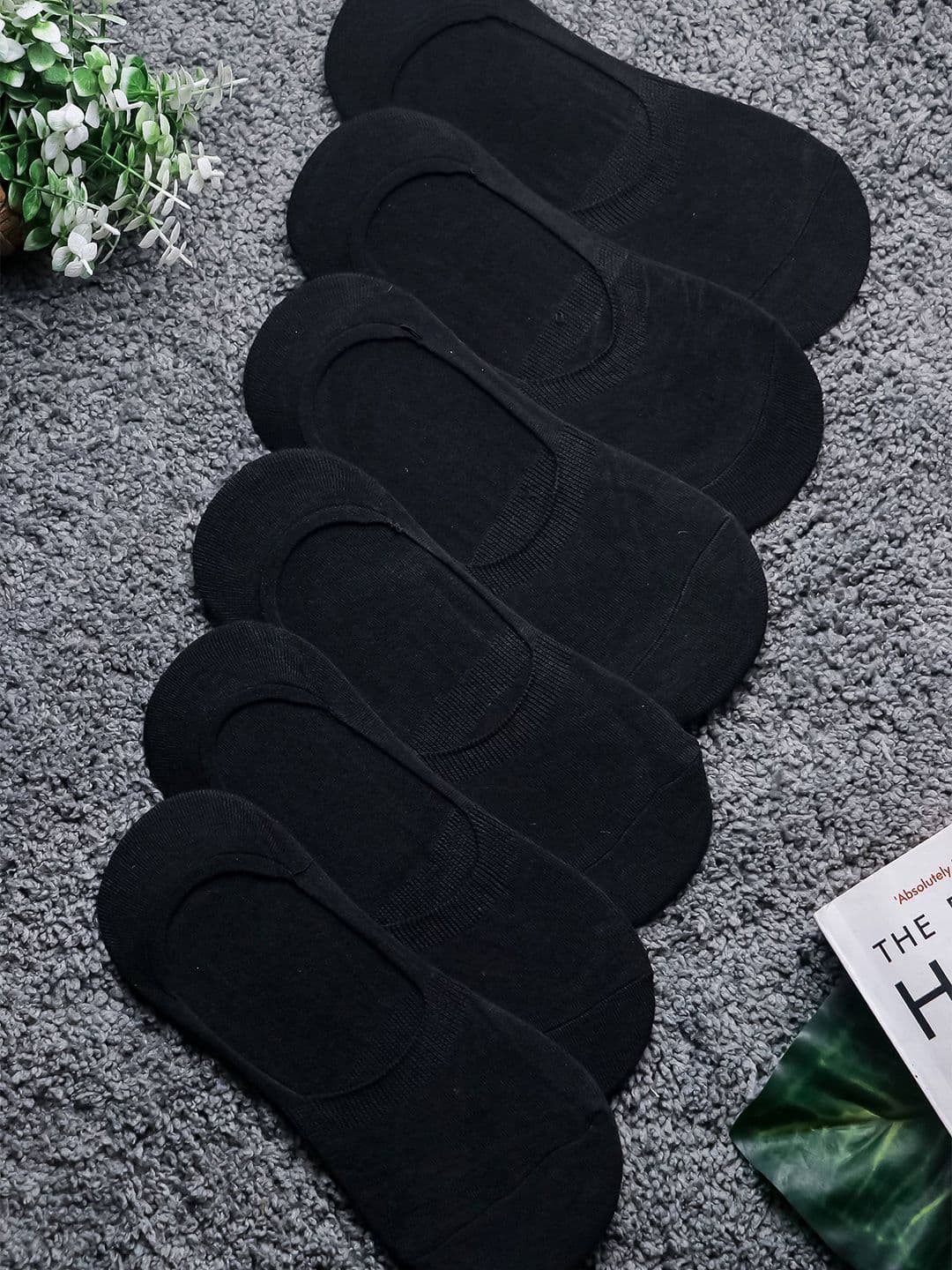 Brauch Men Cotton Pack Of 6 Shoe Liners Socks - view 1