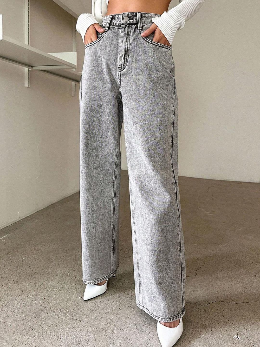 Kotty Women High-Rise Clean Look Crinkle Stretchable Jeans - view 1
