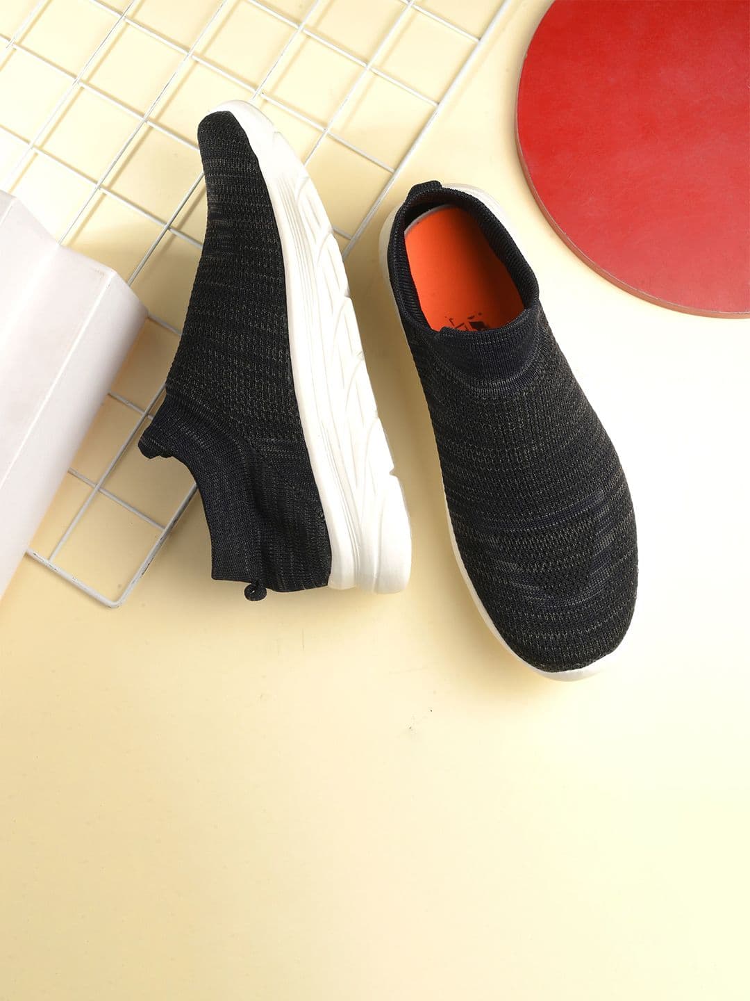 KRAASA Trail Navy Blue Mesh Slip-On Walking Shoes - view 1