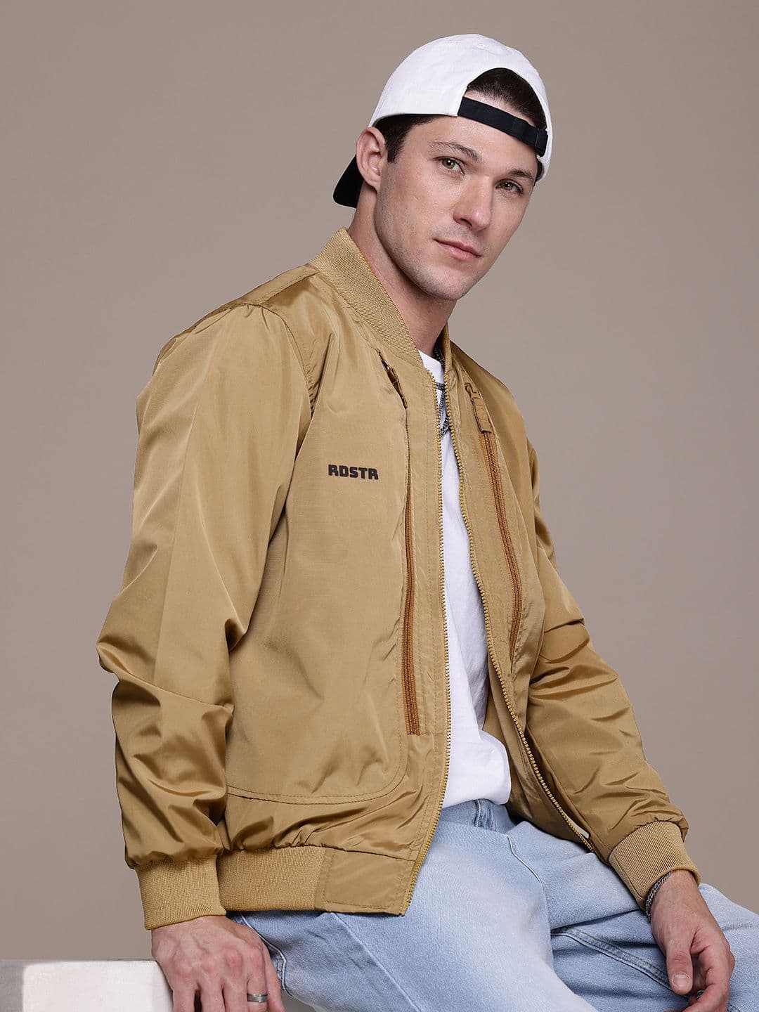 The Roadster Life Co. Mandarin Collar Bomber Jacket - view 1