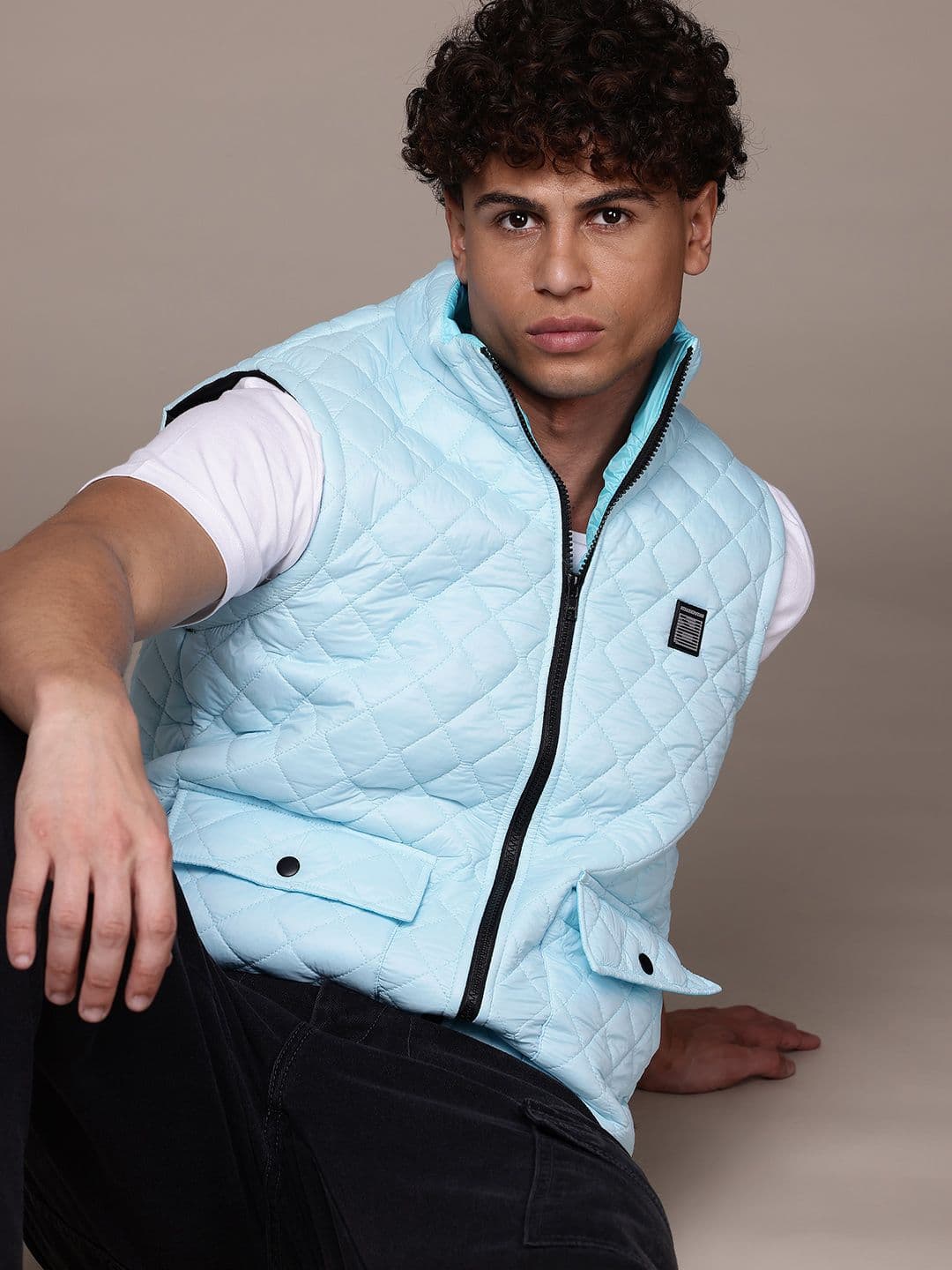 The Roadster Lifestyle Co. Mock Collar Quilted Jacket - view 1
