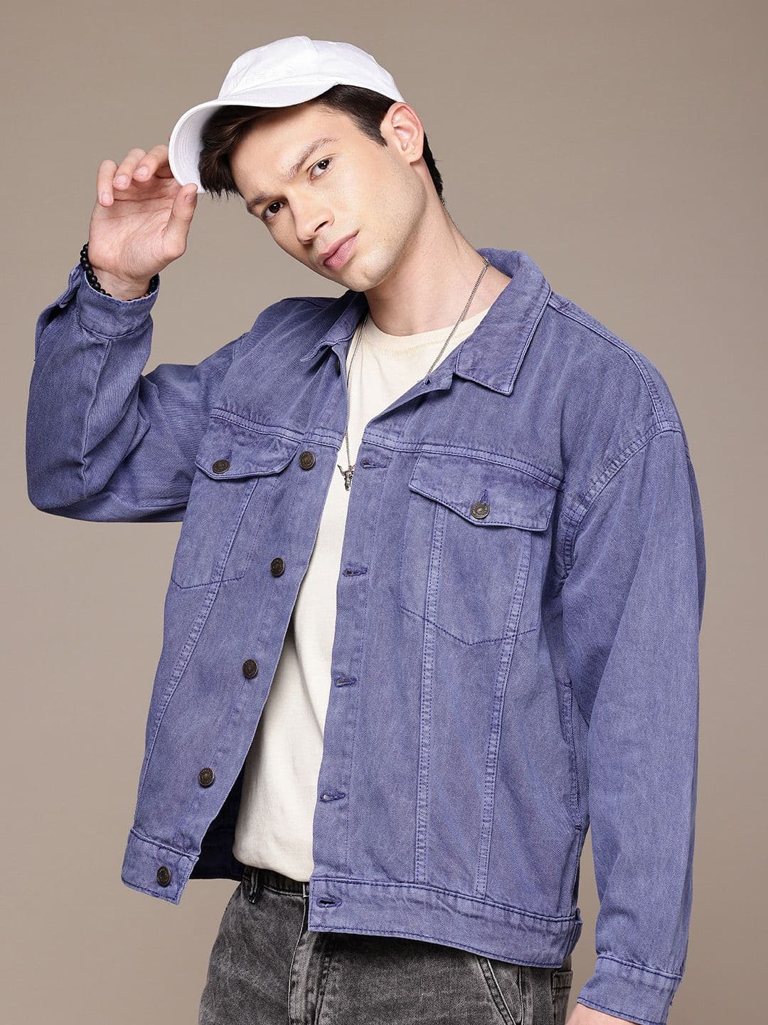 The Roadster Life Co. Pure Cotton Relaxed Fit Denim Jacket - view 1