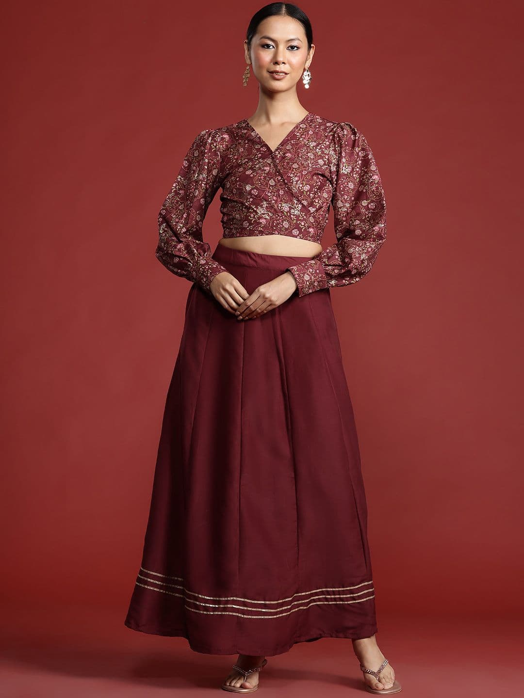 all about you Floral Printed Ready to Wear Lehenga Choli - view 1