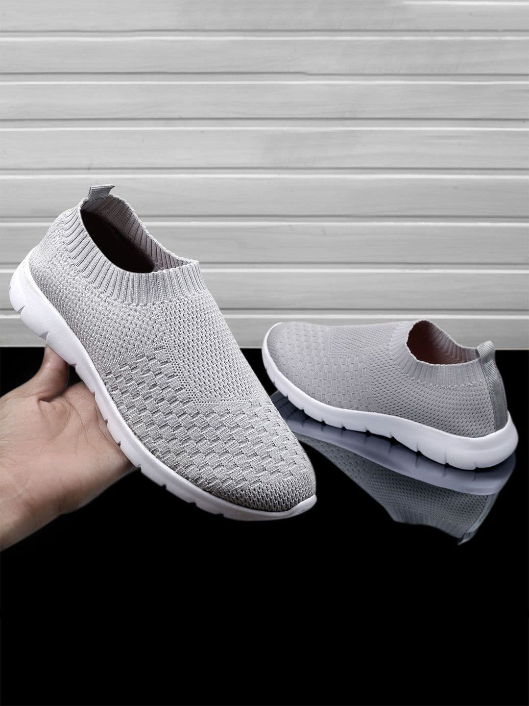 KRAASA Men Textile Walking Non-Marking SP7272 Running Sports Shoes - view 1