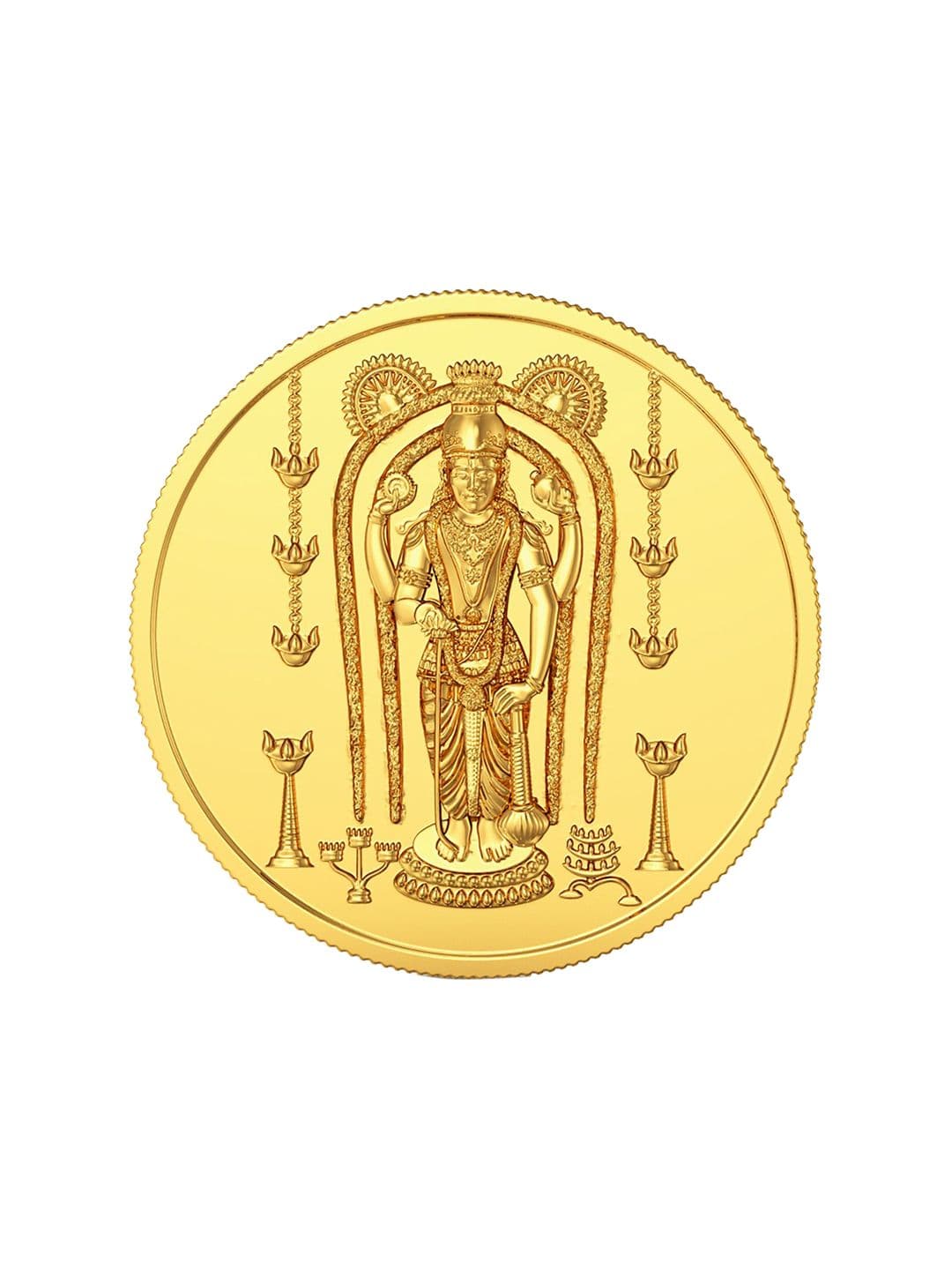 Joyalukkas Lord Krishna Gold Coin 1G - view 1