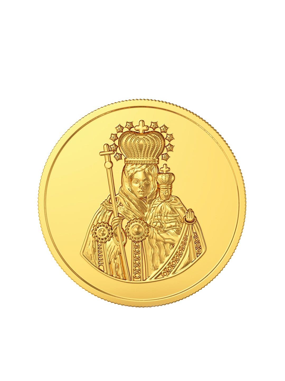 Joyalukkas St.Mary Gold Coin-1gm - view 1