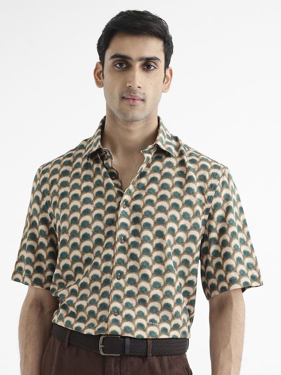 RARE RABBIT Men Printed Tokai Regular Fit Opaque Shirt - view 1