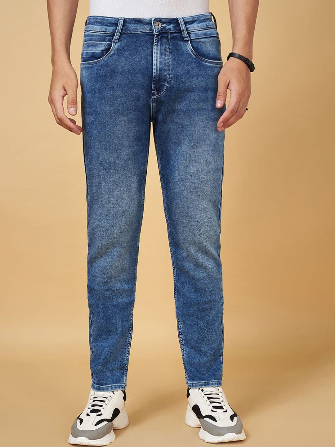 SF JEANS by Pantaloons Men Slim Fit Light Fade Jeans - view 1