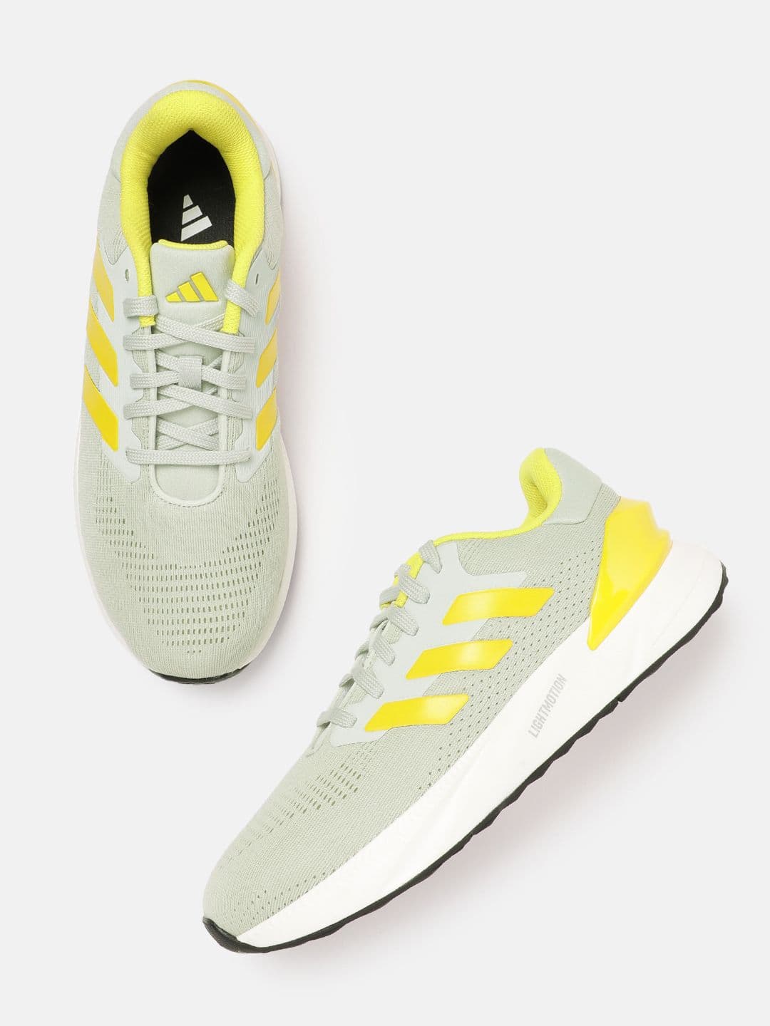 ADIDAS Men Woven Design Lightrun Lit Running Shoes - view 1