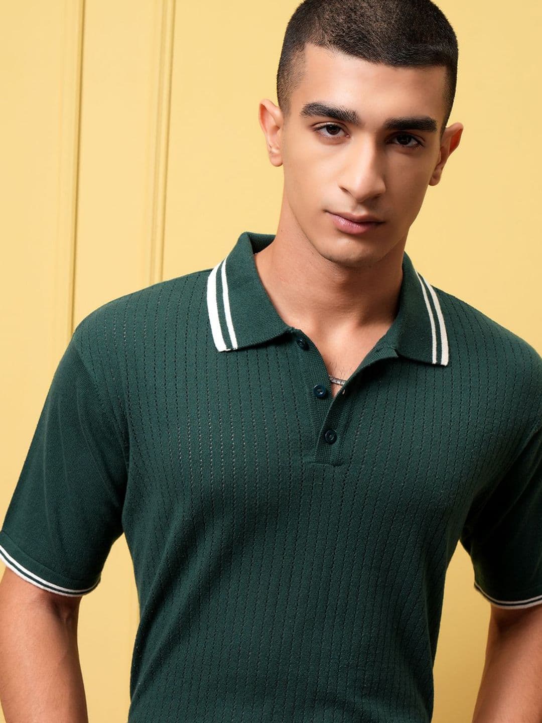 Highlander Men Relaxed Fit Polo Neck T-shirt - view 1