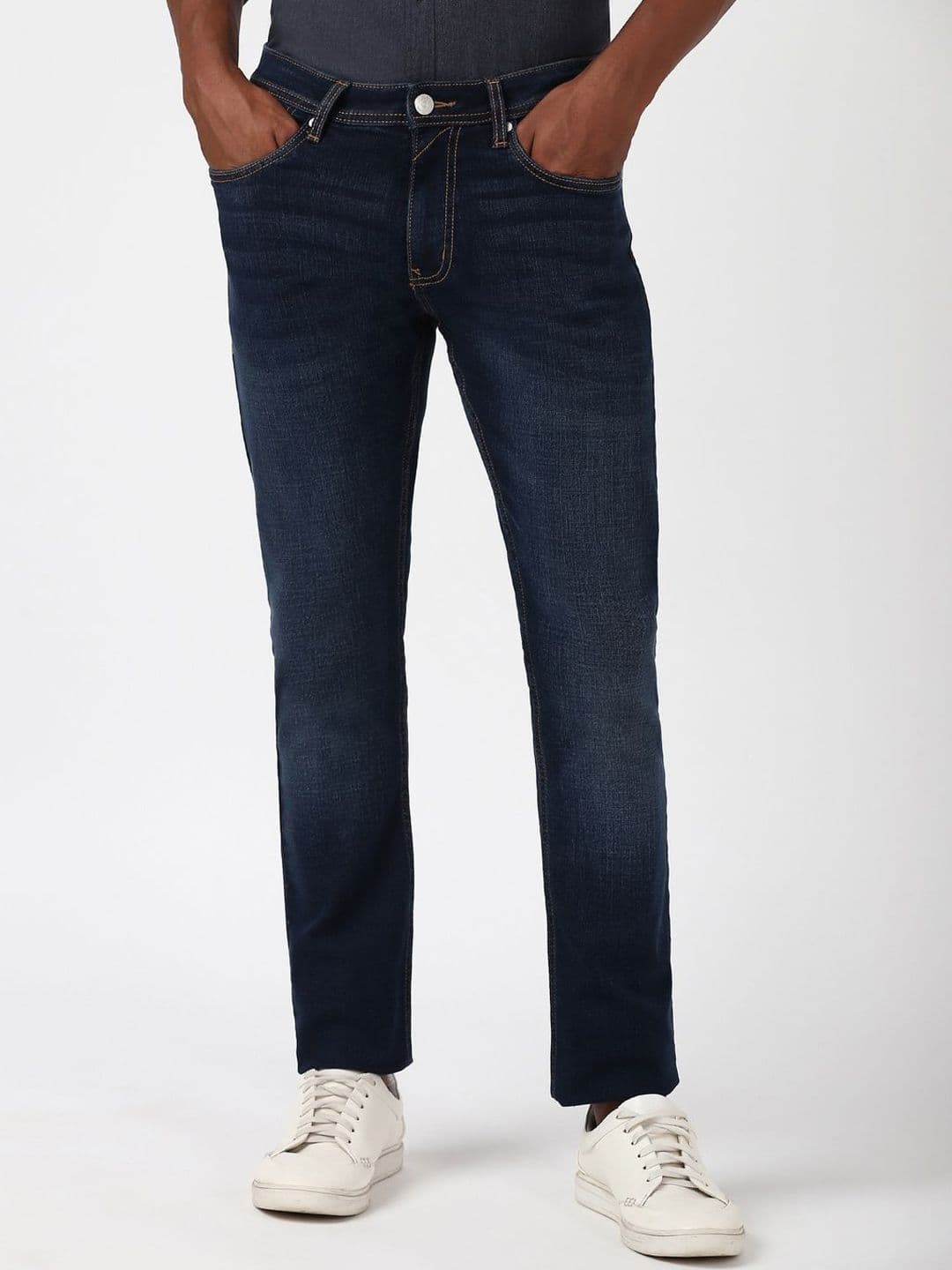 Peter England Casuals Men Tapered Fit Light Fade Jeans - view 1