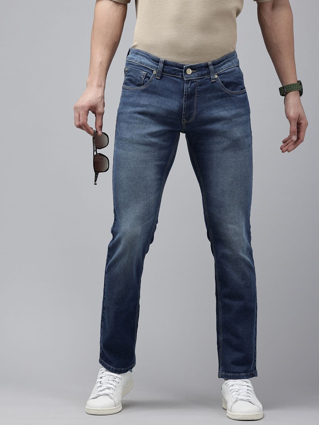 SPYKAR Men Skinny Fit Low-Rise Light Fade Stretchable Jeans - view 1