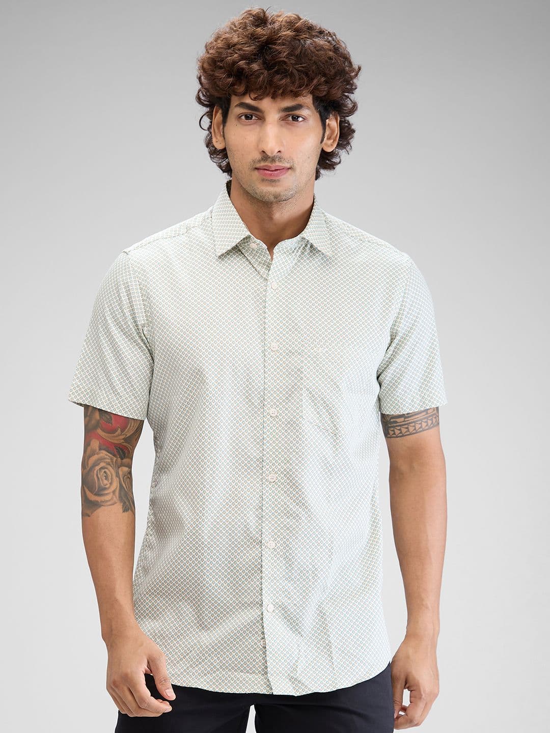 ColorPlus Men Opaque Printed Casual Shirt - view 1