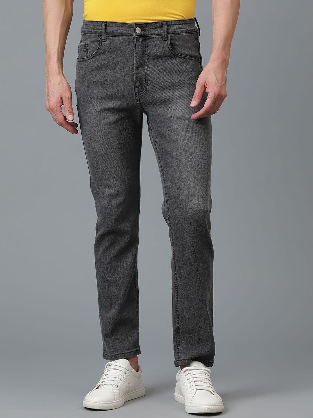 Kotty Men Jean Slim Fit Low-Rise Light Fade Stretchable Jeans - view 1