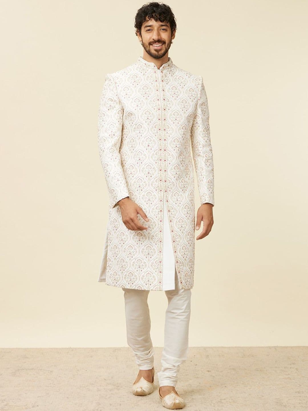 Manyavar Men Embroidered Sherwani Set