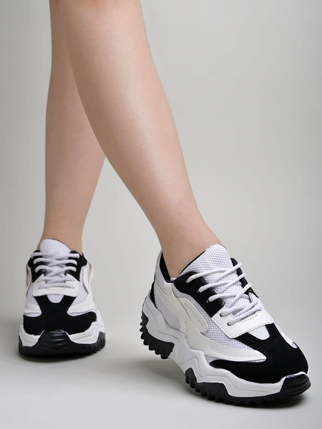 Shoetopia Women Colourblocked Sneakers - view 1