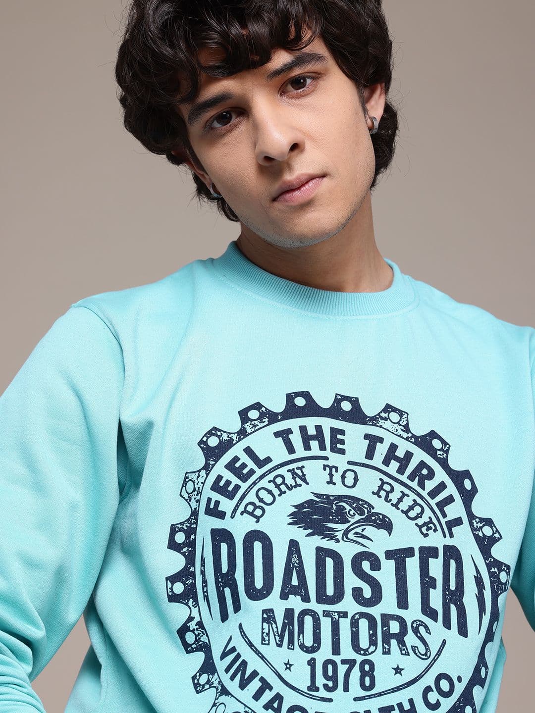 The Roadster Lifestyle Co. Men Printed Sweatshirt - view 1