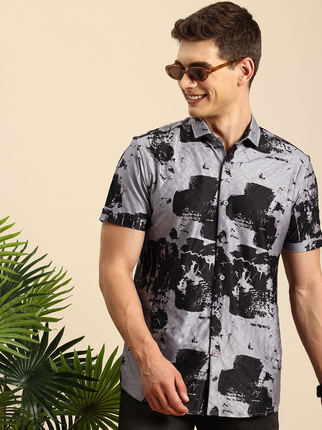 Mast & Harbour Men Slim Fit Printed Casual Shirt - view 1