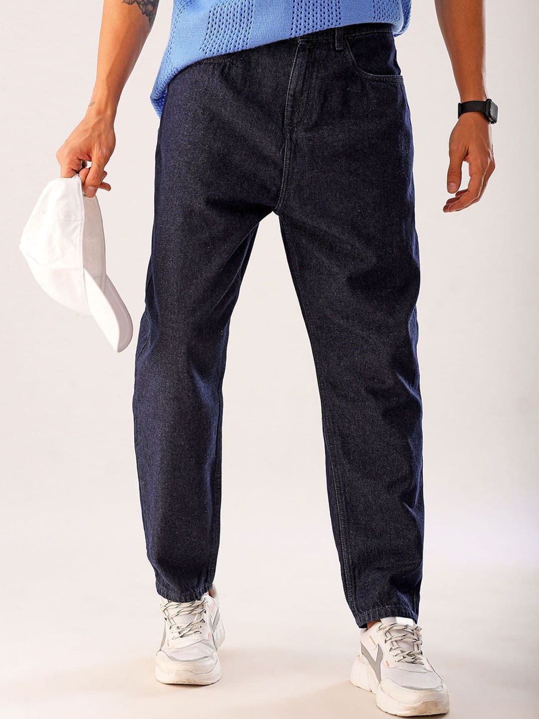 The Indian Garage Co Men Tapered Fit Cotton Jeans - view 1