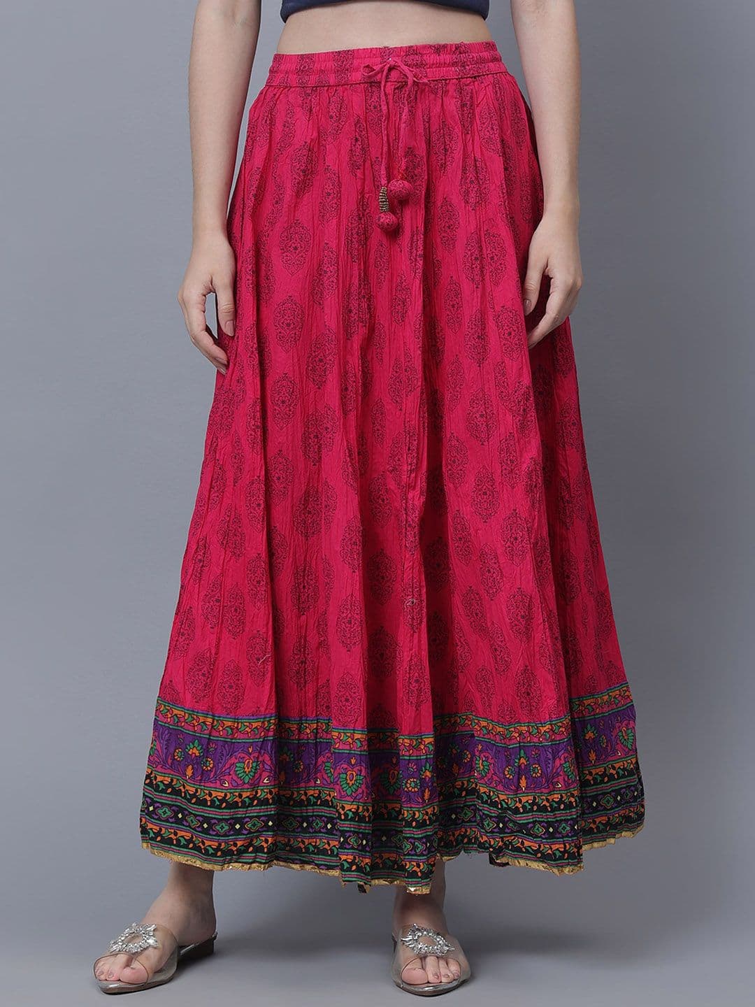 Cot'N Soft Printed Flared Maxi Skirt - view 1