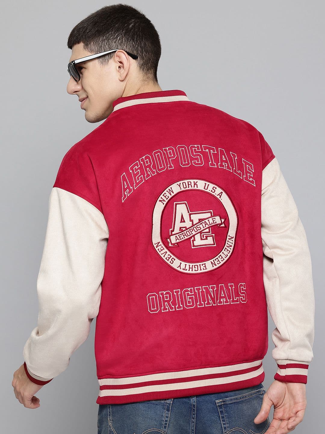 Aeropostale Typography Varsity Jacket - view 1