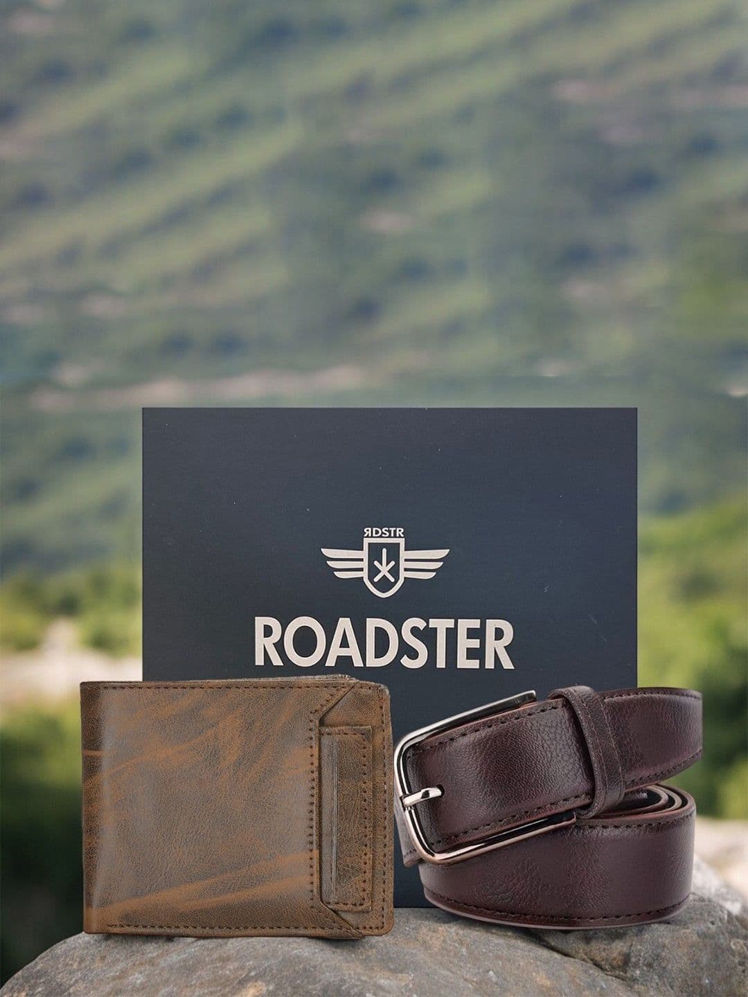 Roadster Men Wallet & Belt Accessory Gift Set - view 1