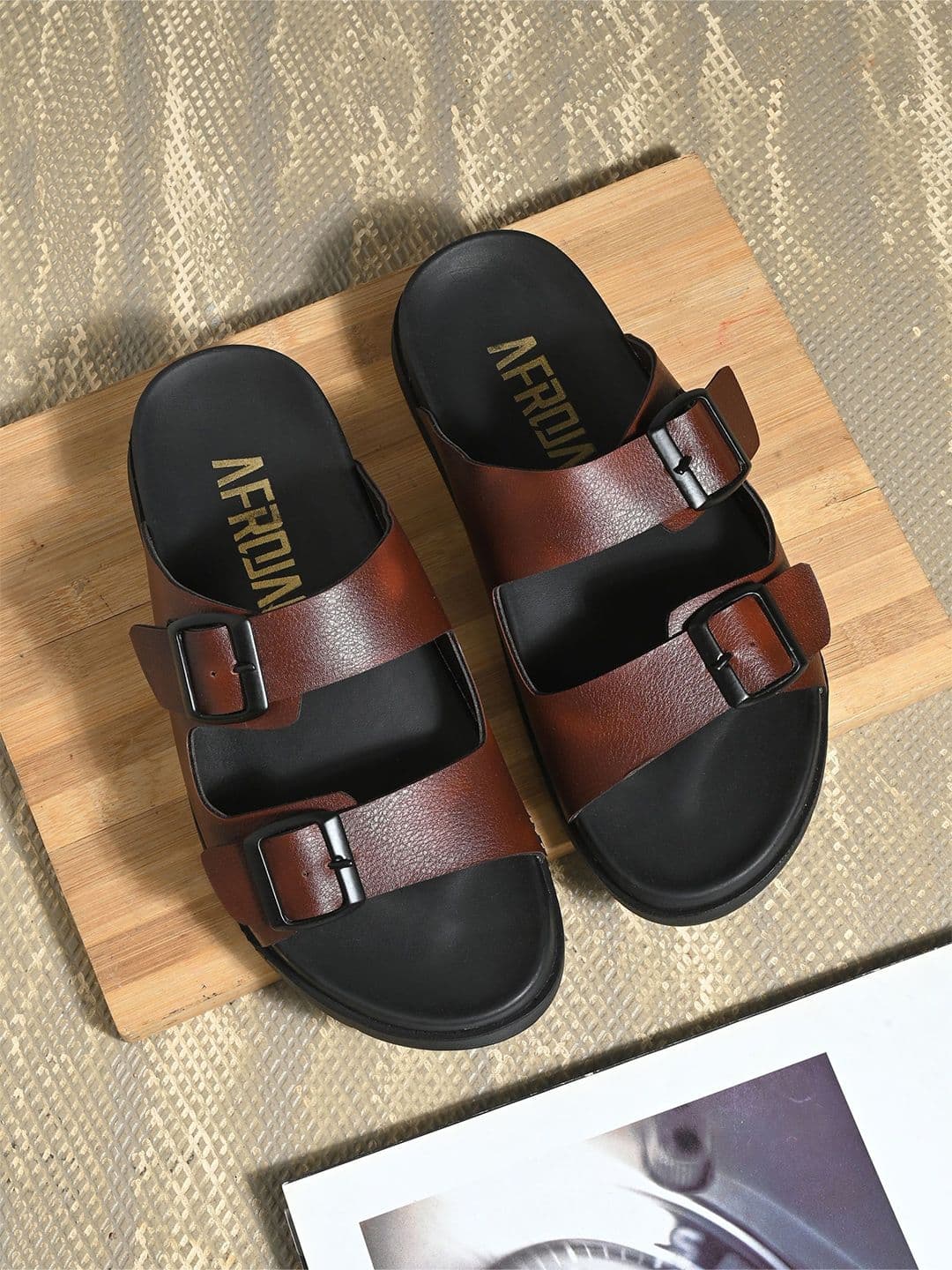 AfroJack PU Comfort Sandals - view 1