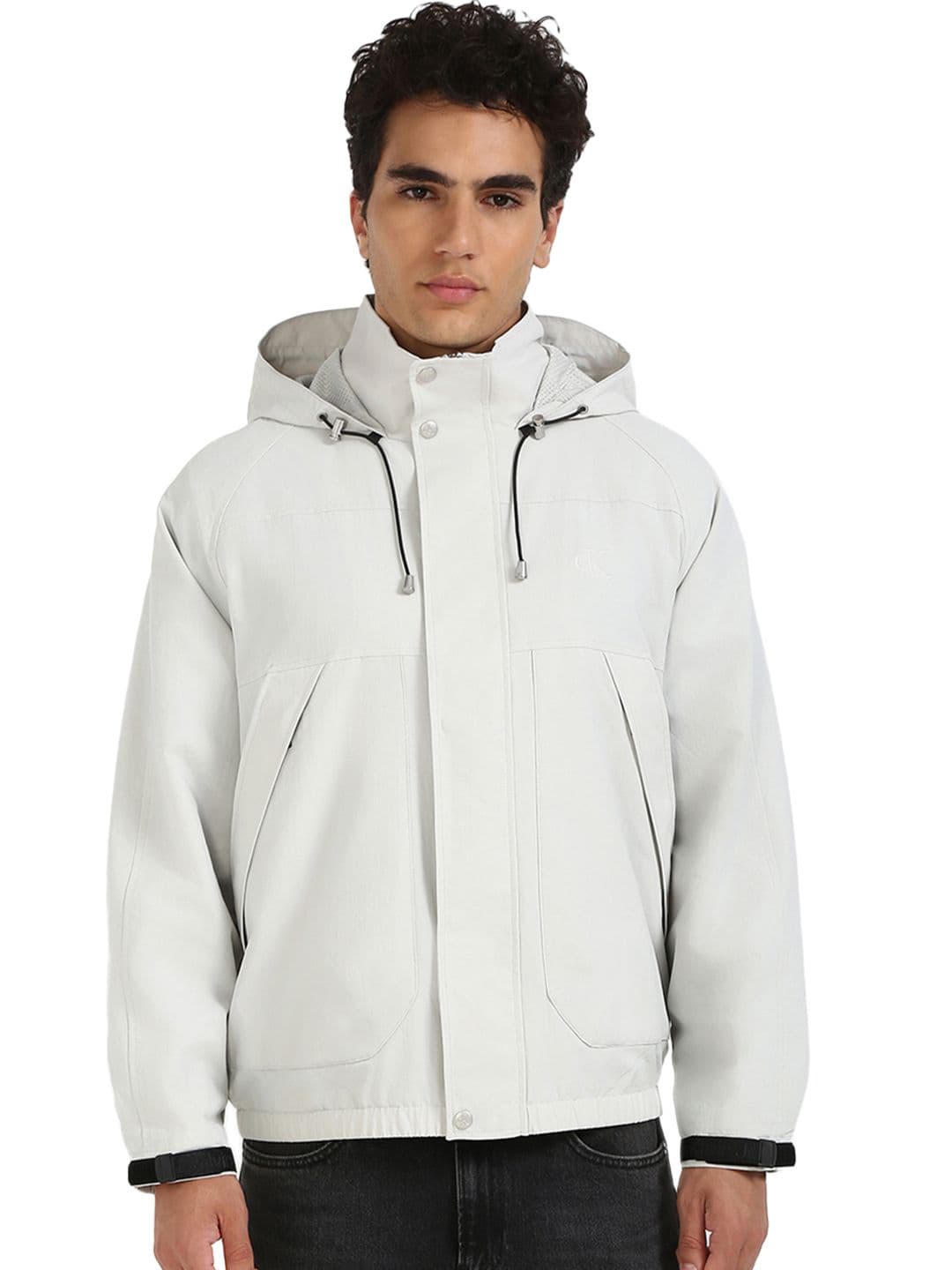 Calvin Klein Men Colourblocked Crop Sporty Jacket - view 1