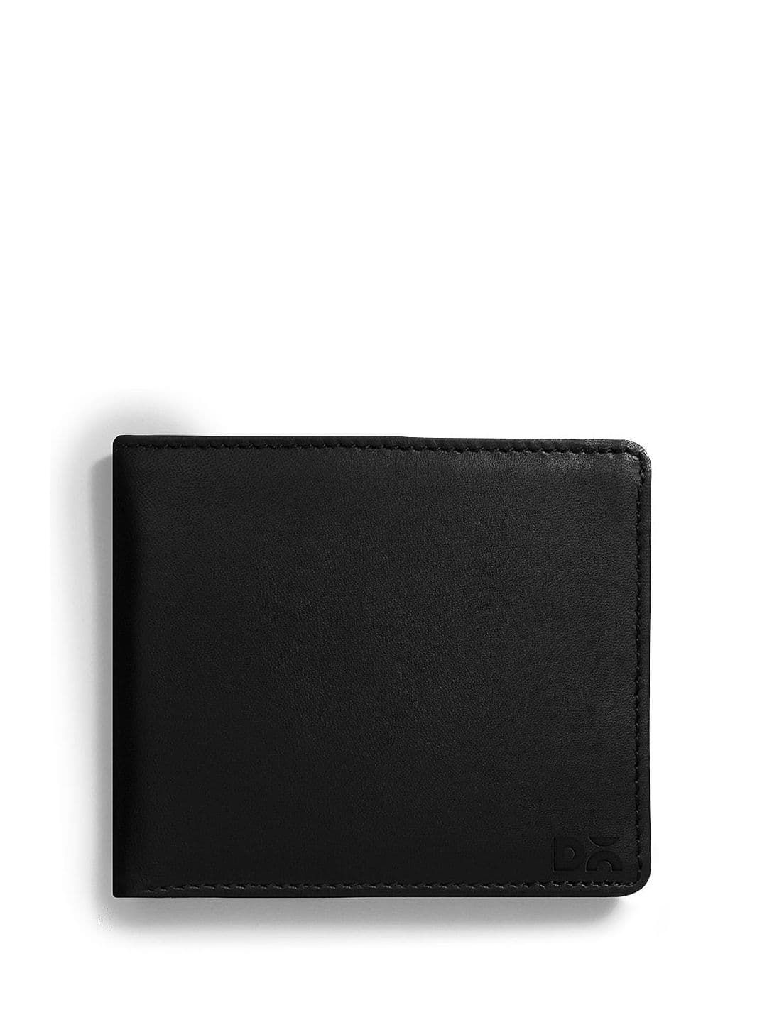 DailyObjects Black Leather Slim Classic Billfold Wallet - view 1