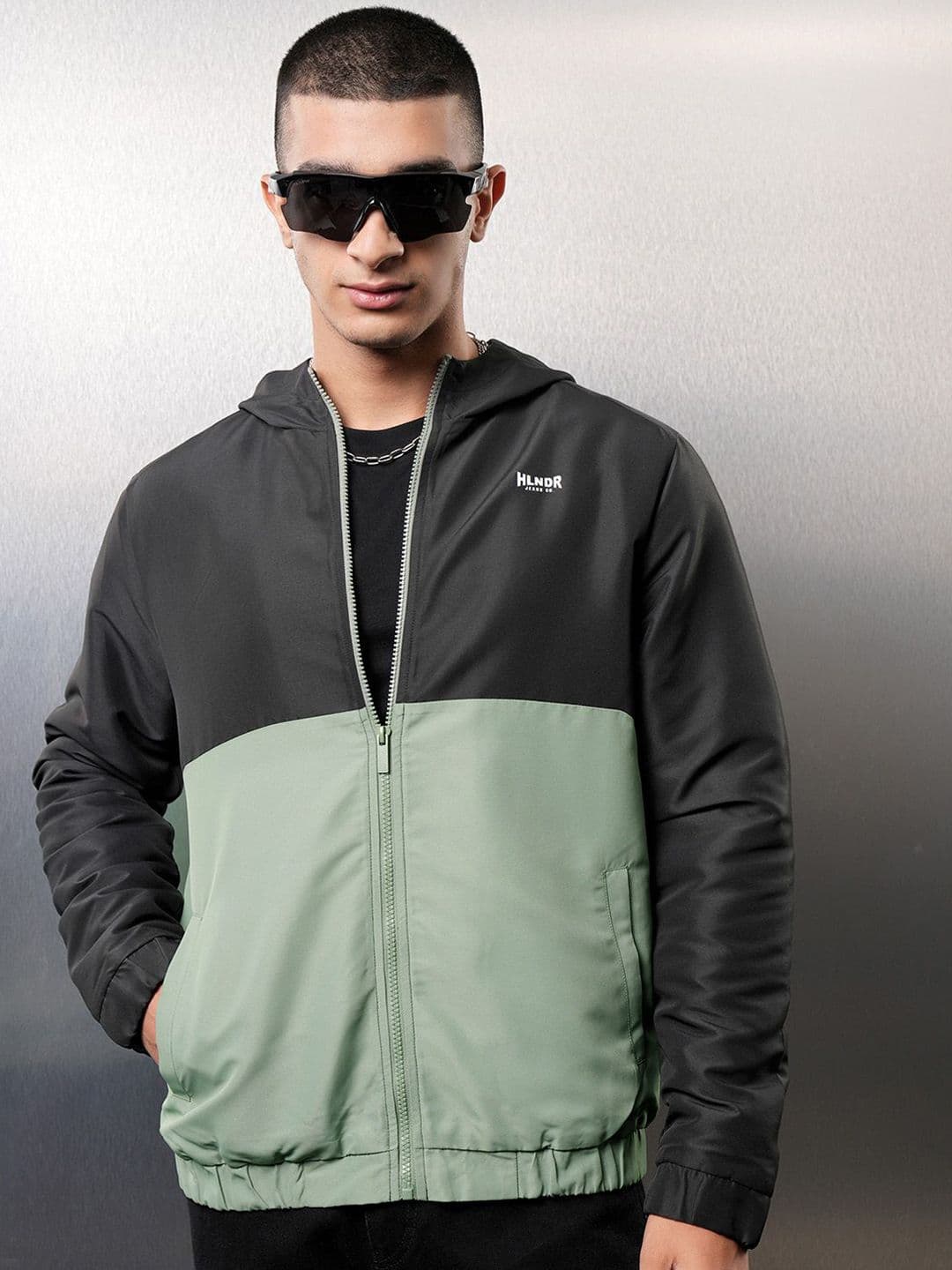 HIGHLANDER Men Colourblocked Crop Sporty Jacket - view 1