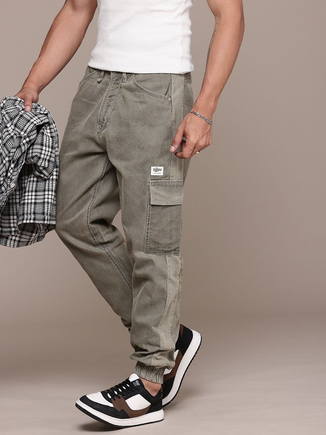 The Roadster Life Co. Men Pure Cotton Baggy Jogger - view 1