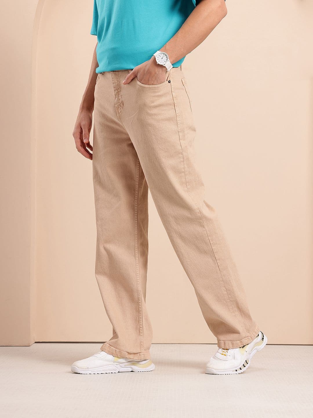 Mast & Harbour Men Wide Leg Fit Jeans