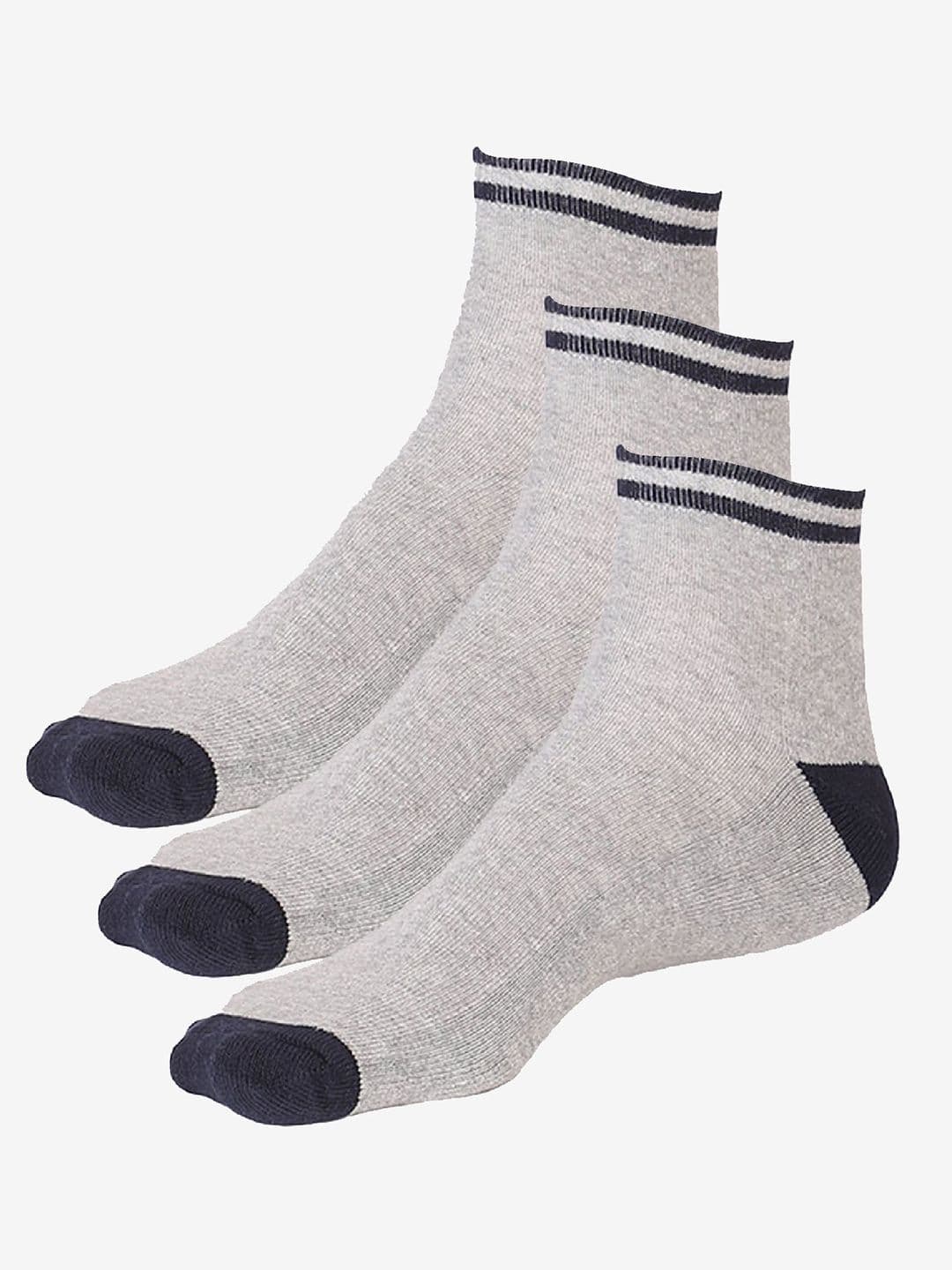 Bodycare Men Pack Of 3 Cotton Ankle-Length Socks - view 1