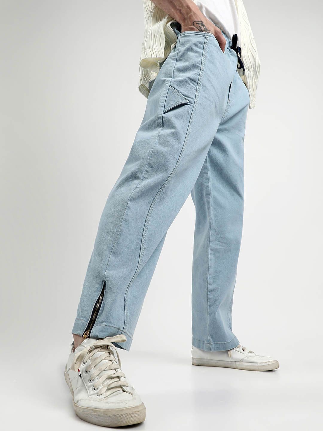 CAHOOT Men Comfort Clean Look Mid-Rise Cotton Straight Fit Stretchable Denim Jeans - view 1