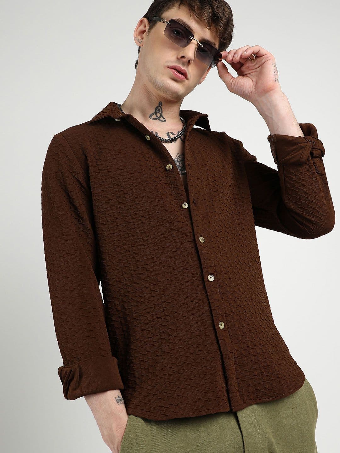 CAHOOT Men Comfort Opaque Casual Shirt - view 1
