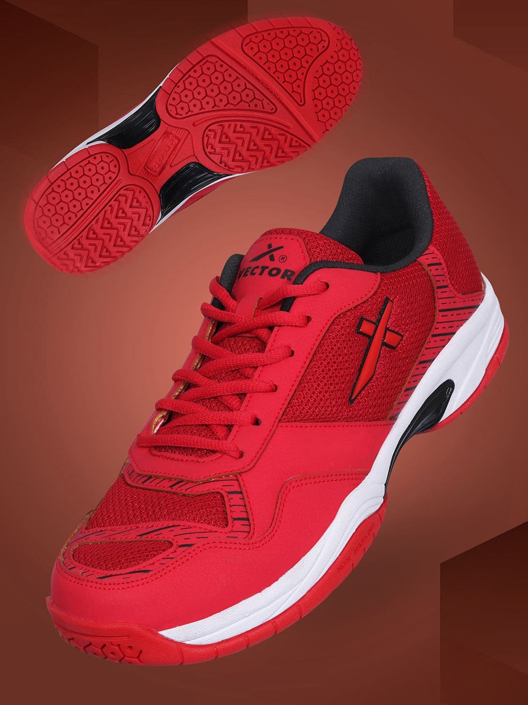 VECTOR X Xplode 2.0 Rubber Sole Synthetic Upper Non-Marking Badminton Shoes - view 1