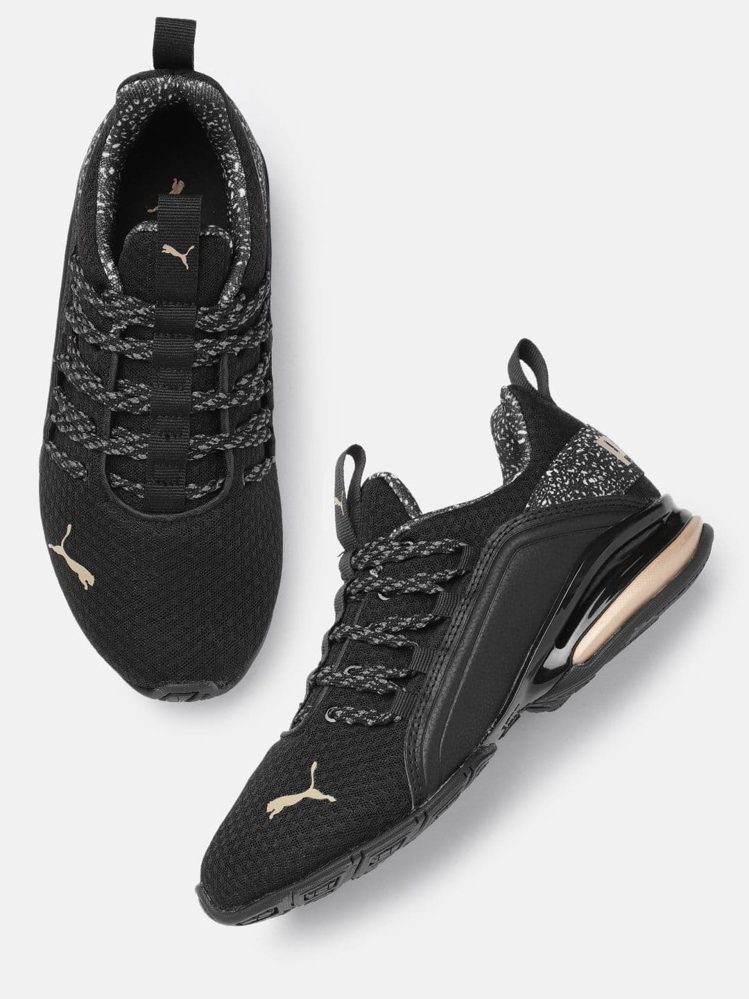 Puma Women Axelion Minima Leopard Running Shoes - view 1