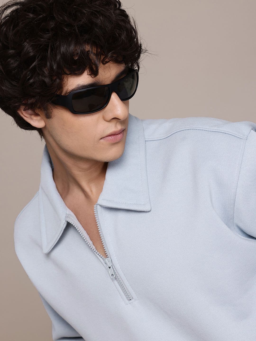 Roadster The Lifestyle Co. Shirt Collar Relaxed Fit Sweatshirt - view 1