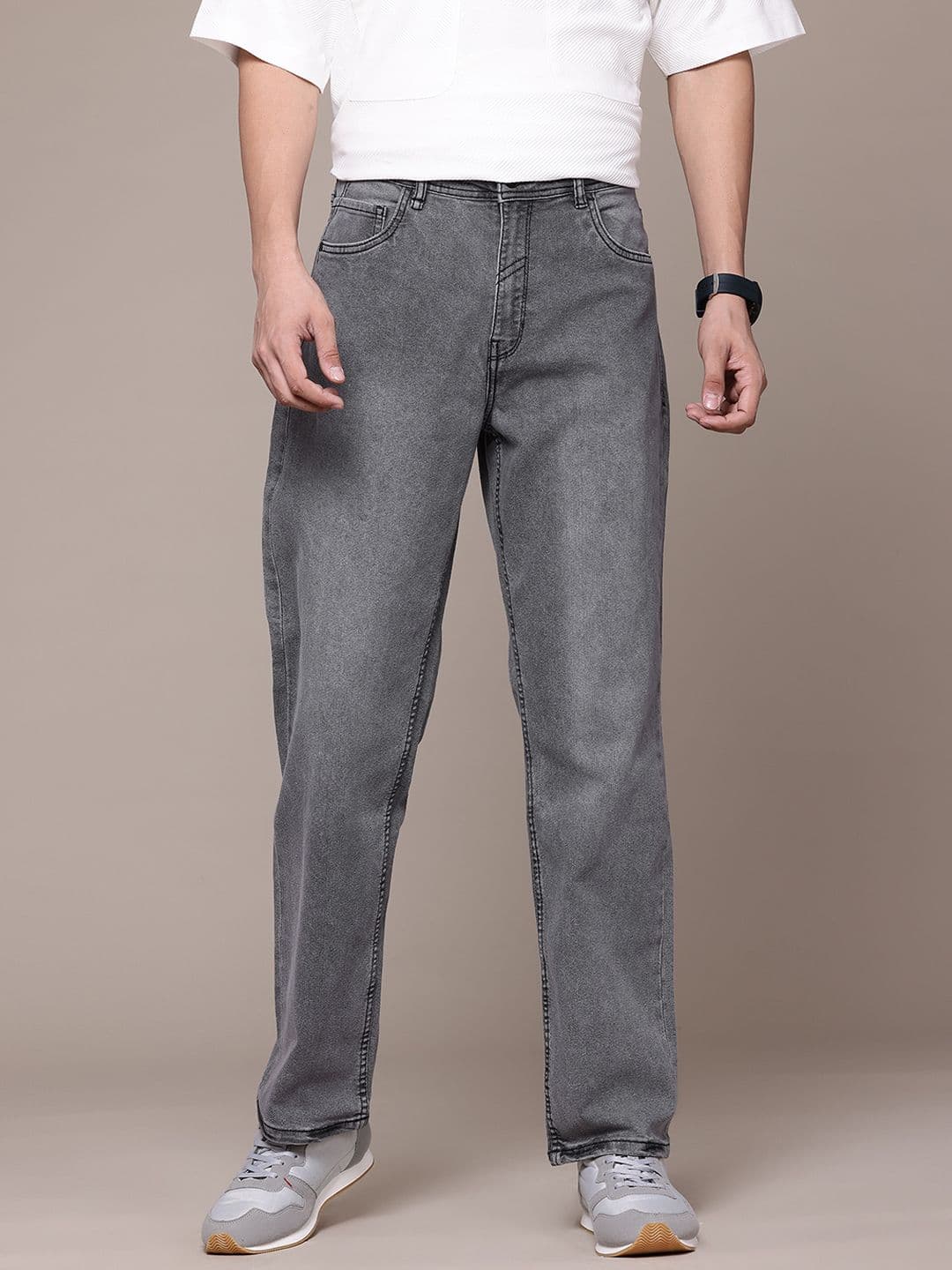 The Roadster Lifestyle Co. Straight Fit Stretchable Jeans - view 1