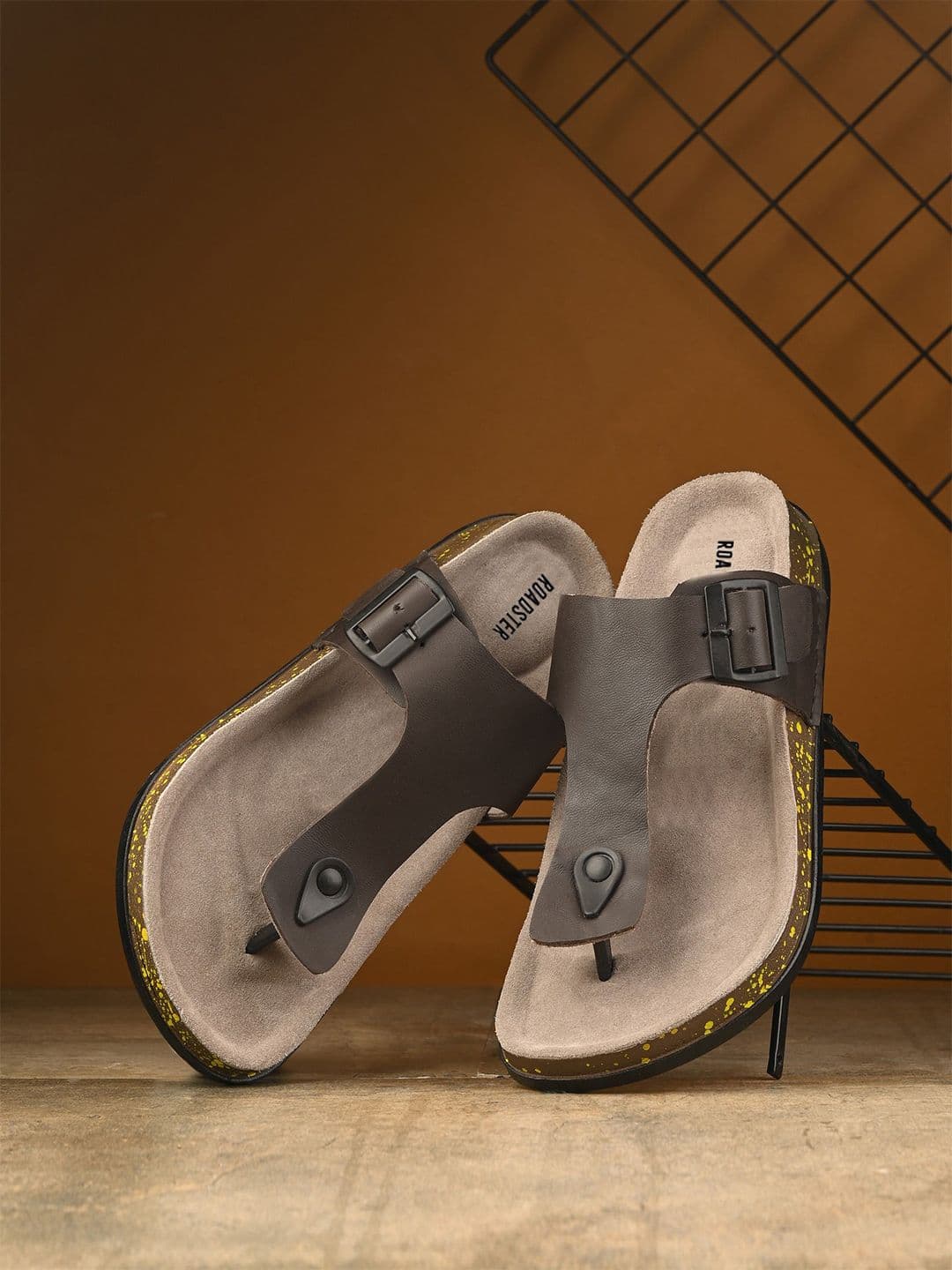 The Roadster Lifestyle Co. Men Brown Lightweight Comfort Sandals - view 1