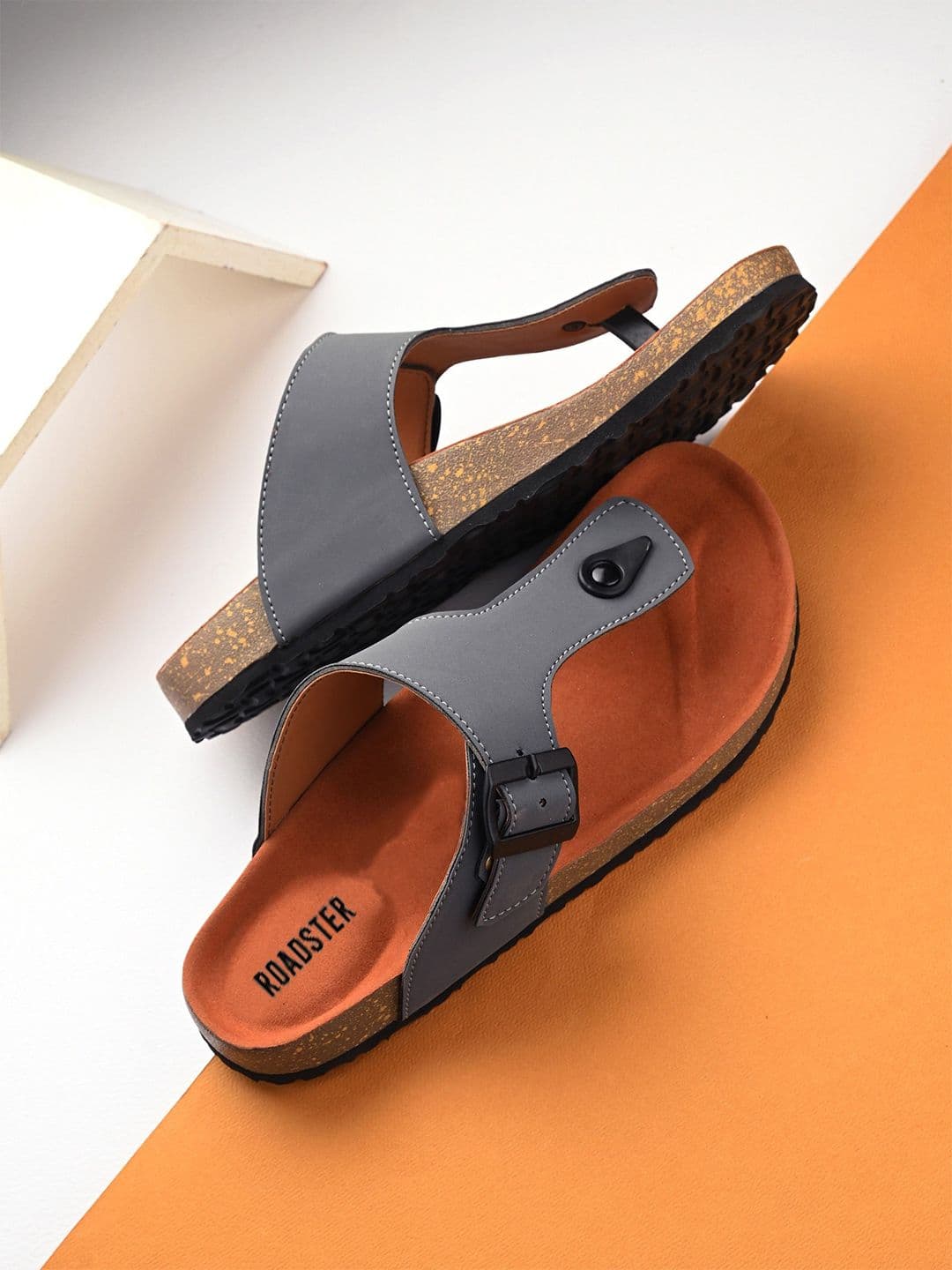 The Roadster Lifestyle Co. Men Grey Lightweight Comfort Sandals - view 1