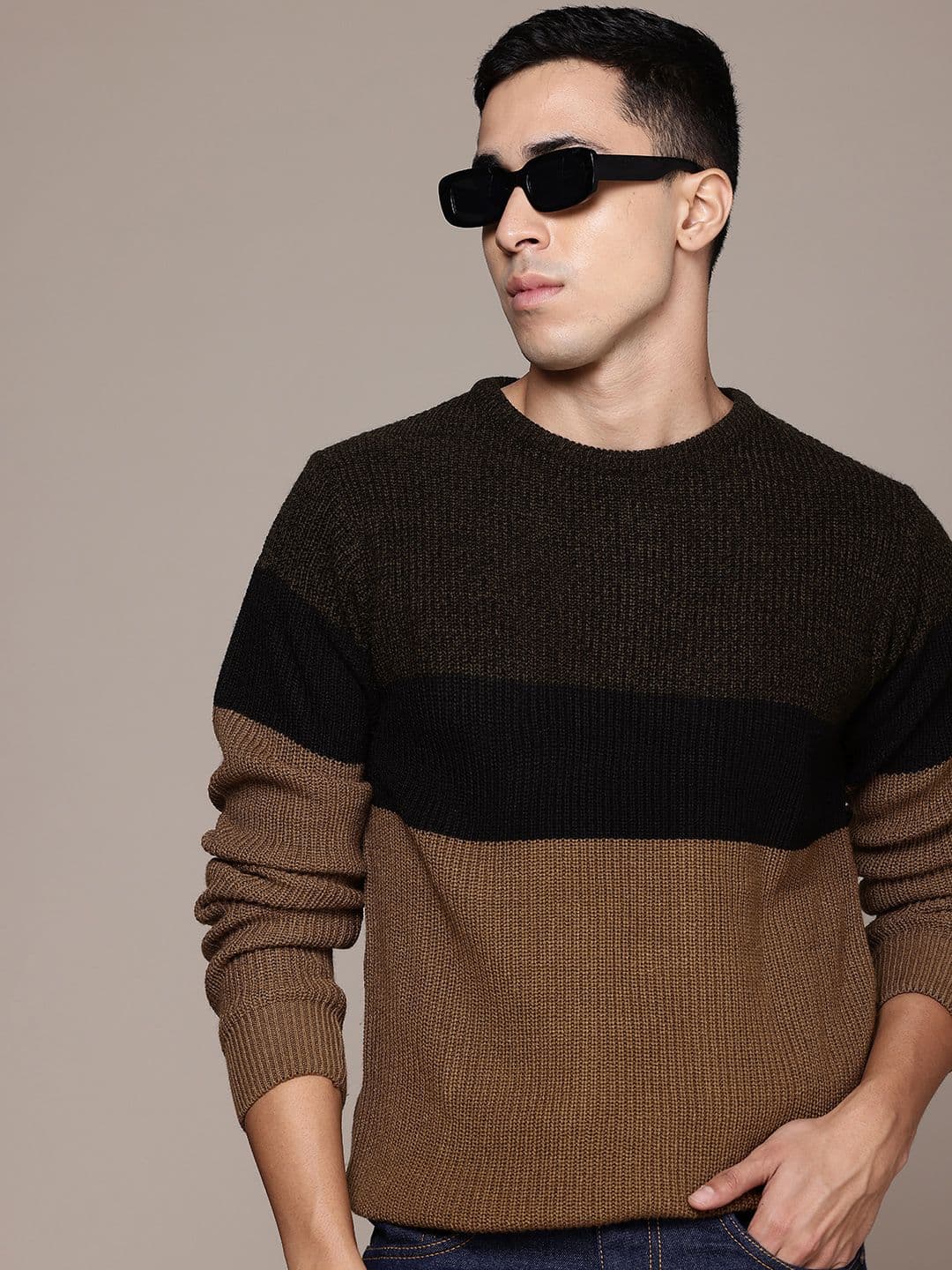 The Roadster Lifestyle Co. Colourblocked Pullover - view 1