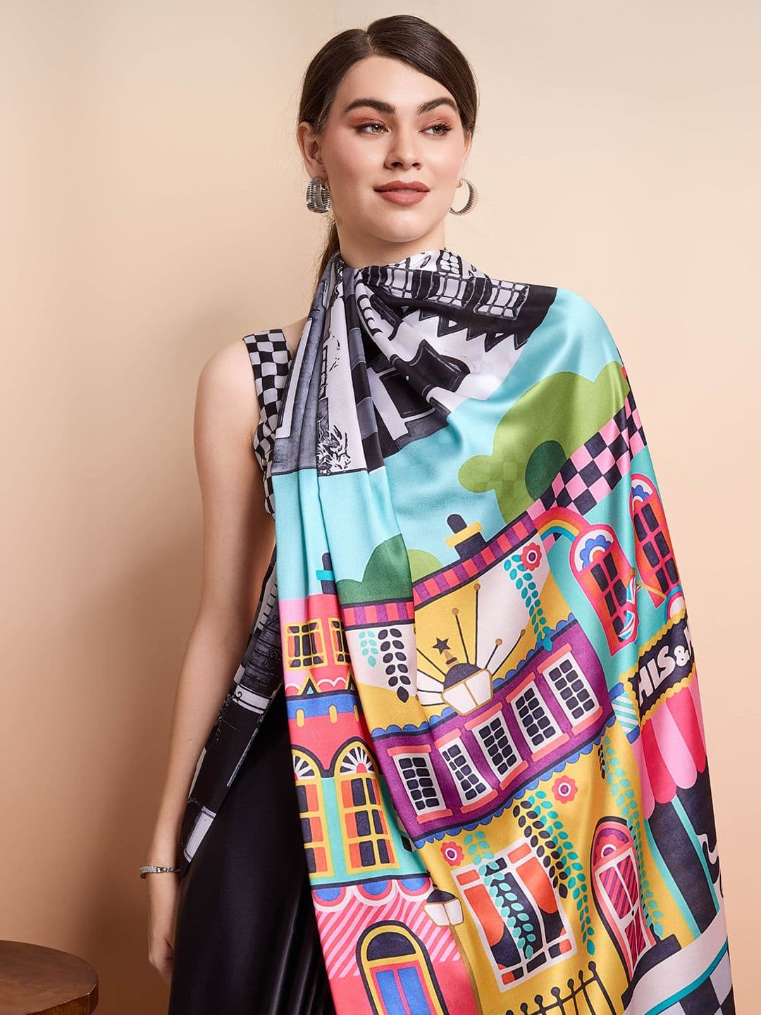 RACHNA Satin Ready to Wear Saree - view 1