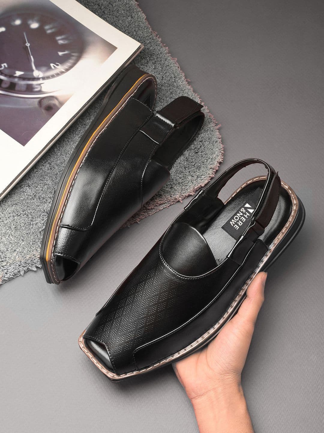 HERE&NOW Men PU Shoe-Style Sandals - view 1