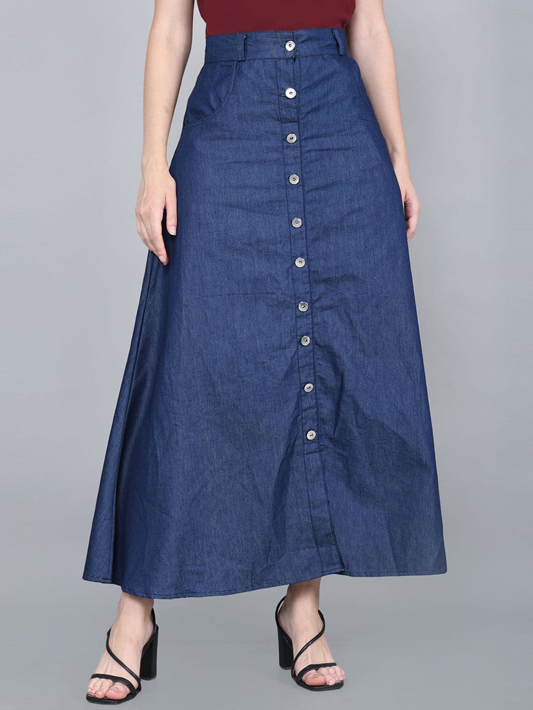 Codaisy Denim A-line Maxi Skirts - view 1