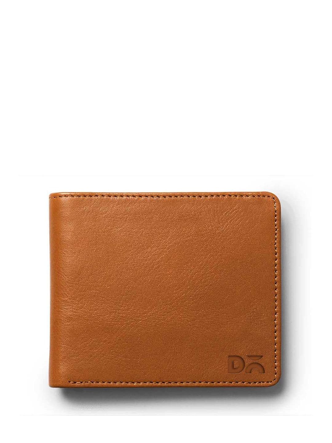 DailyObjects Tan Leather Slim Classic Billfold Wallet - view 1