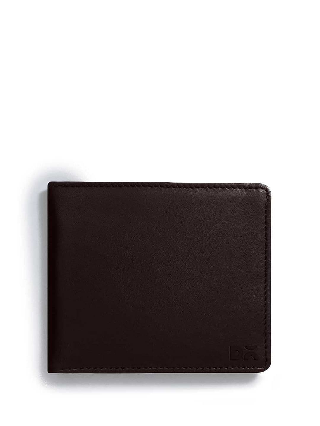 DailyObjects Brown Leather Slim Classic Billfold Wallet - view 1