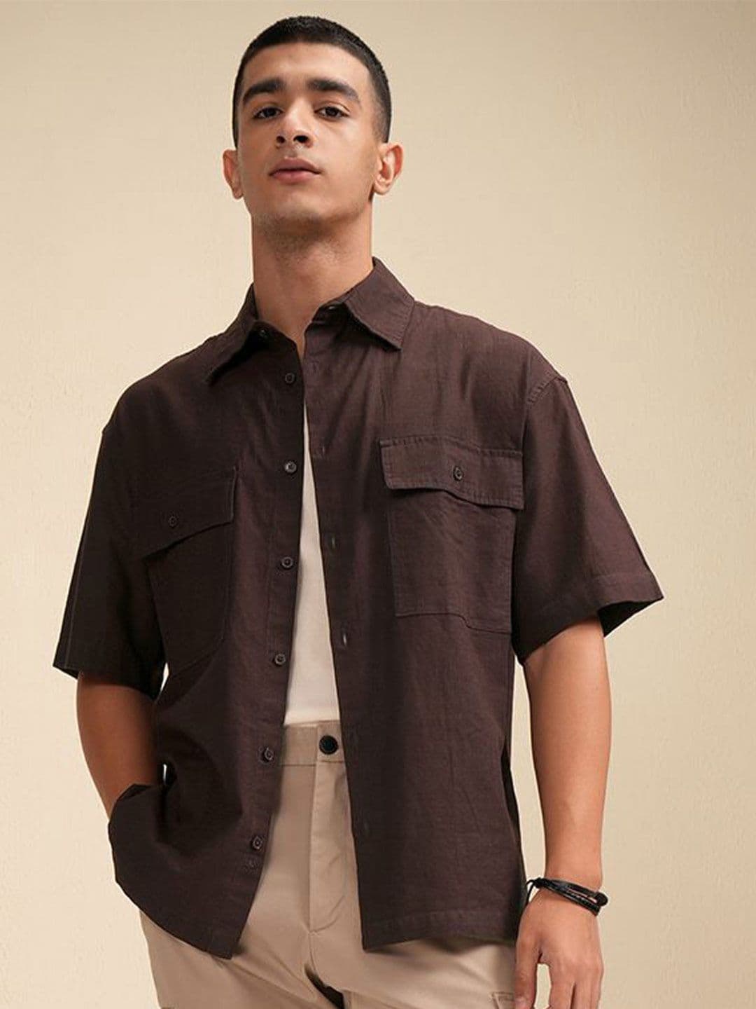 HIGHLANDER Men Utility Pocket Oversized Shirt - view 1