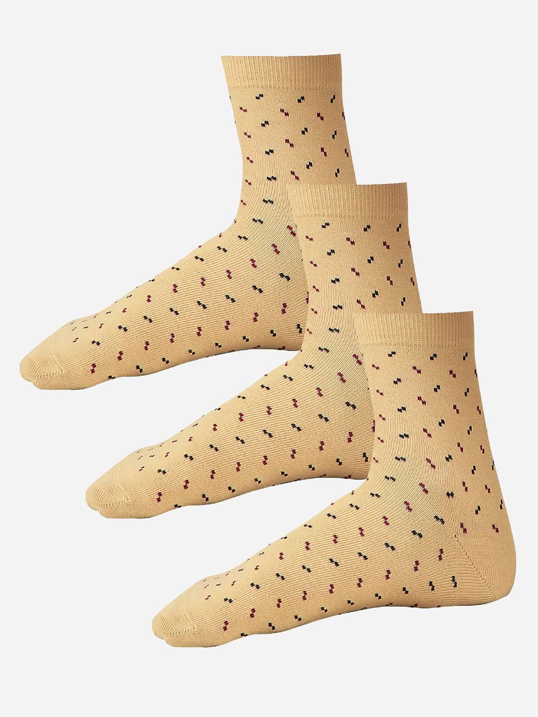 Bodycare Men Pack Of 3 Printed Ankle-Length Socks - view 1