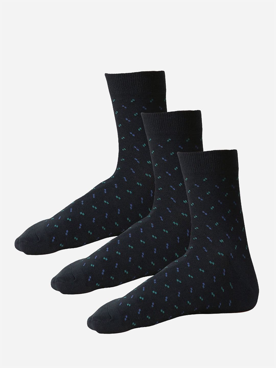 Bodycare Men Pack Of 3 Patterned Ankle-Length Socks - view 1